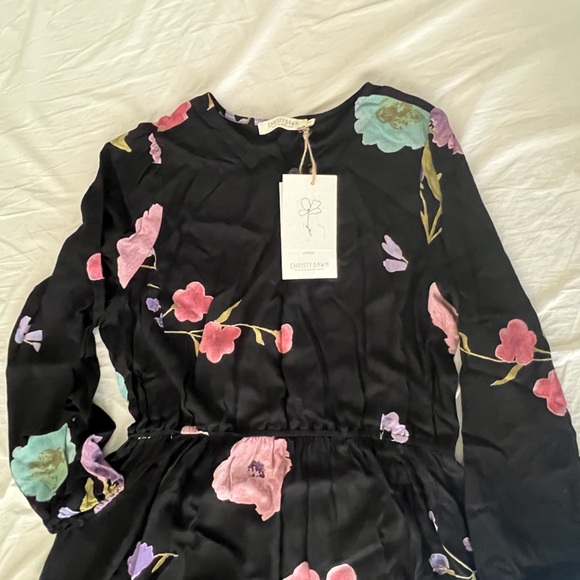 NWT Christy Dawn Dress, Noir Blooms M/L - Picture 7 of 11